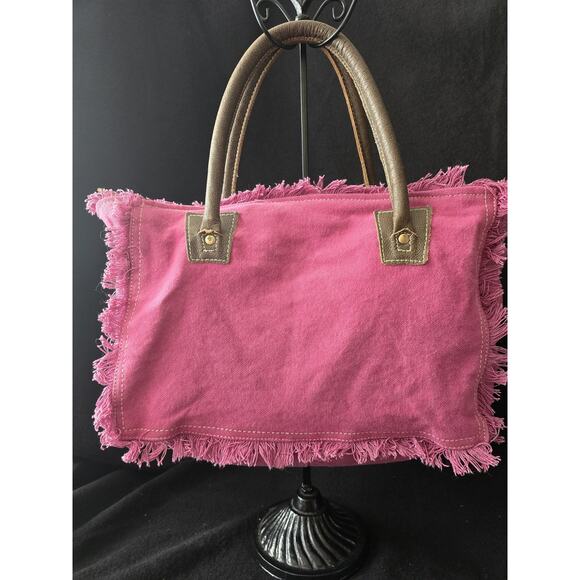 Myra Bag At Ease Small Canvas Upcycled Tote Bag - Picture 2 of 4